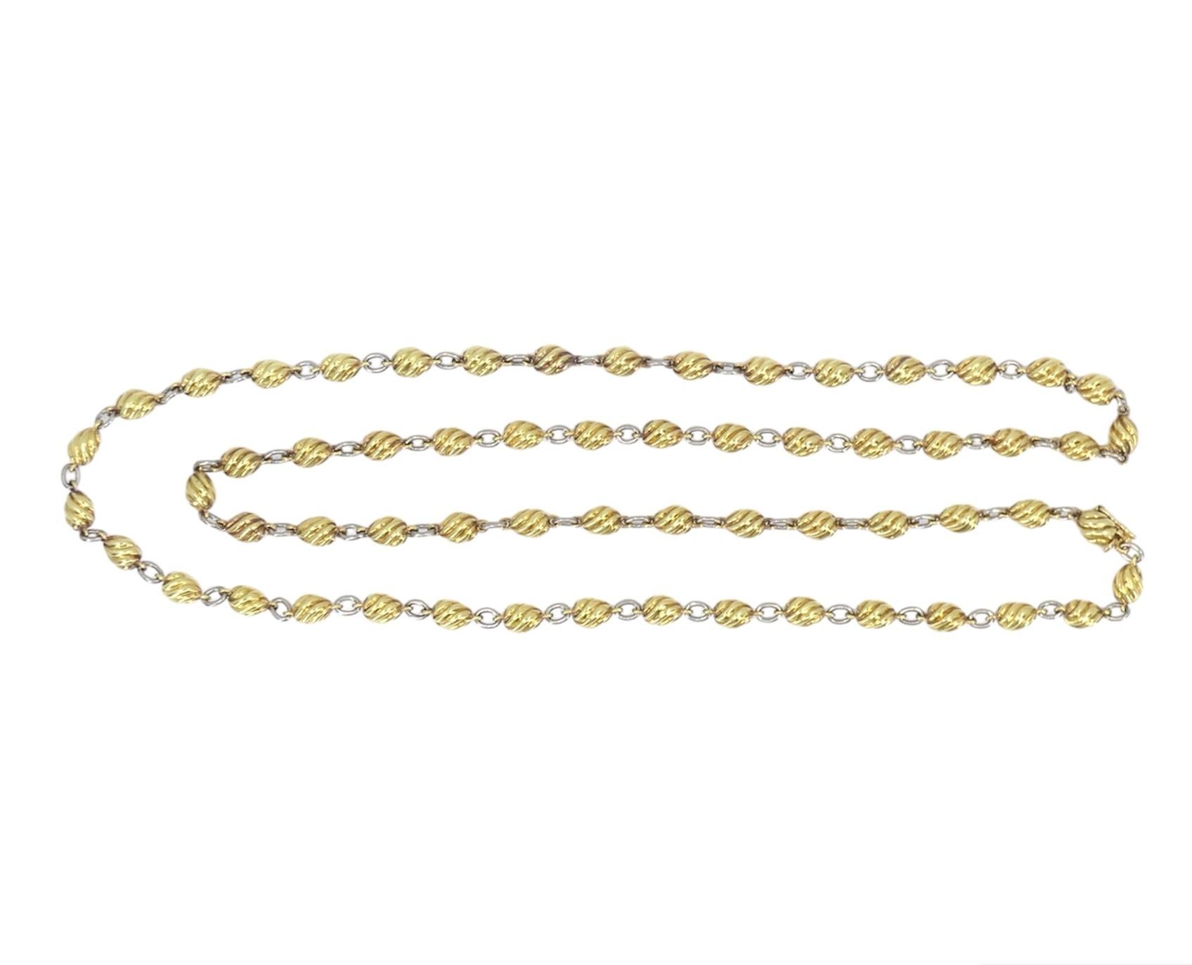 Collana d'epoca Cartier a barile d'oro A Link In condizioni buone in vendita a Beverly Hills, CA