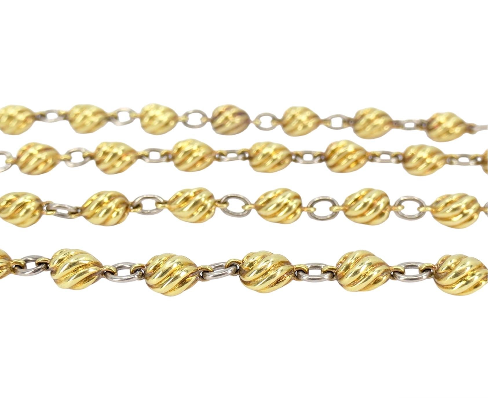 Collana d'epoca Cartier a barile d'oro A Link in vendita 2