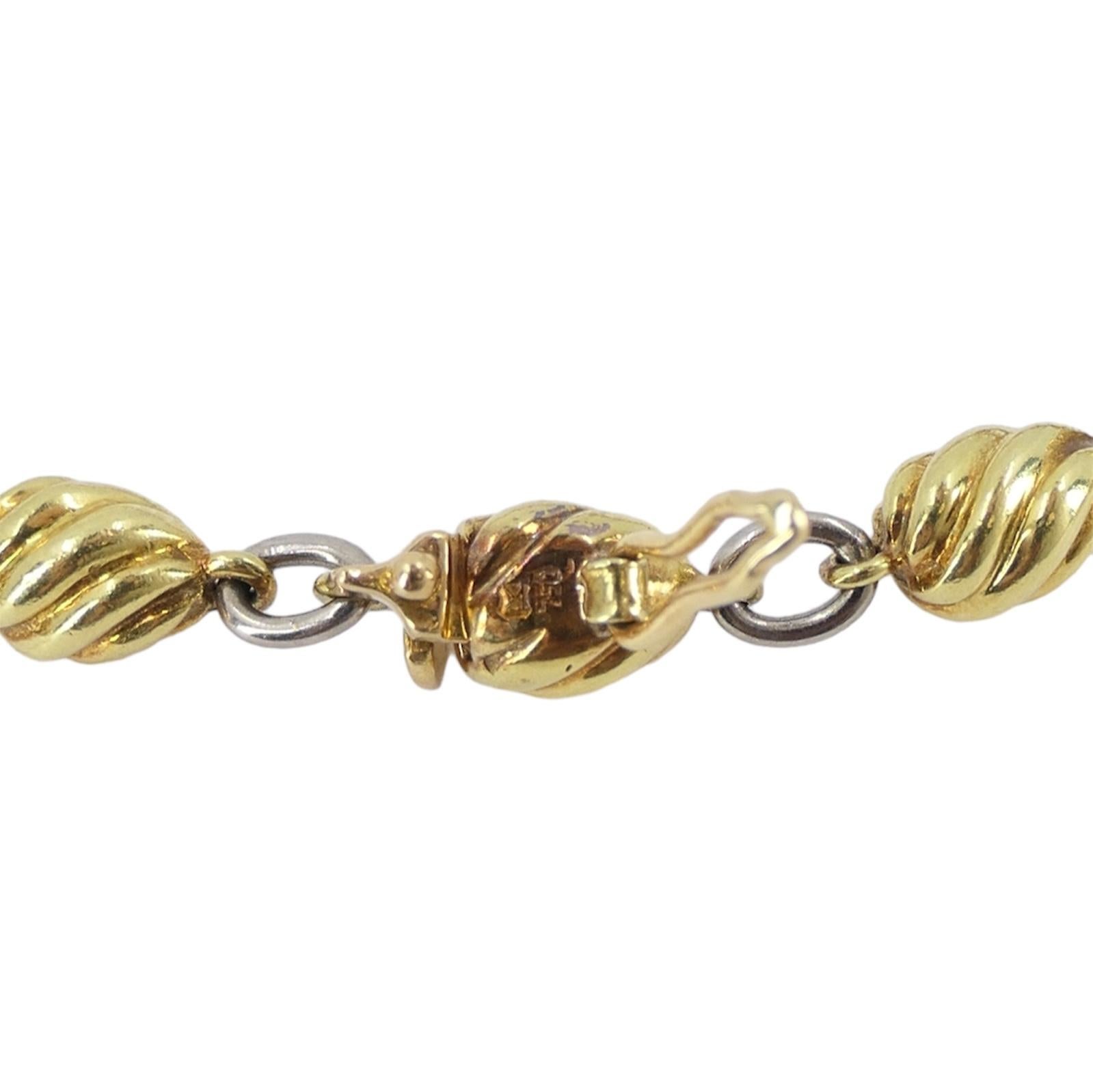 Collana d'epoca Cartier a barile d'oro A Link in vendita 4