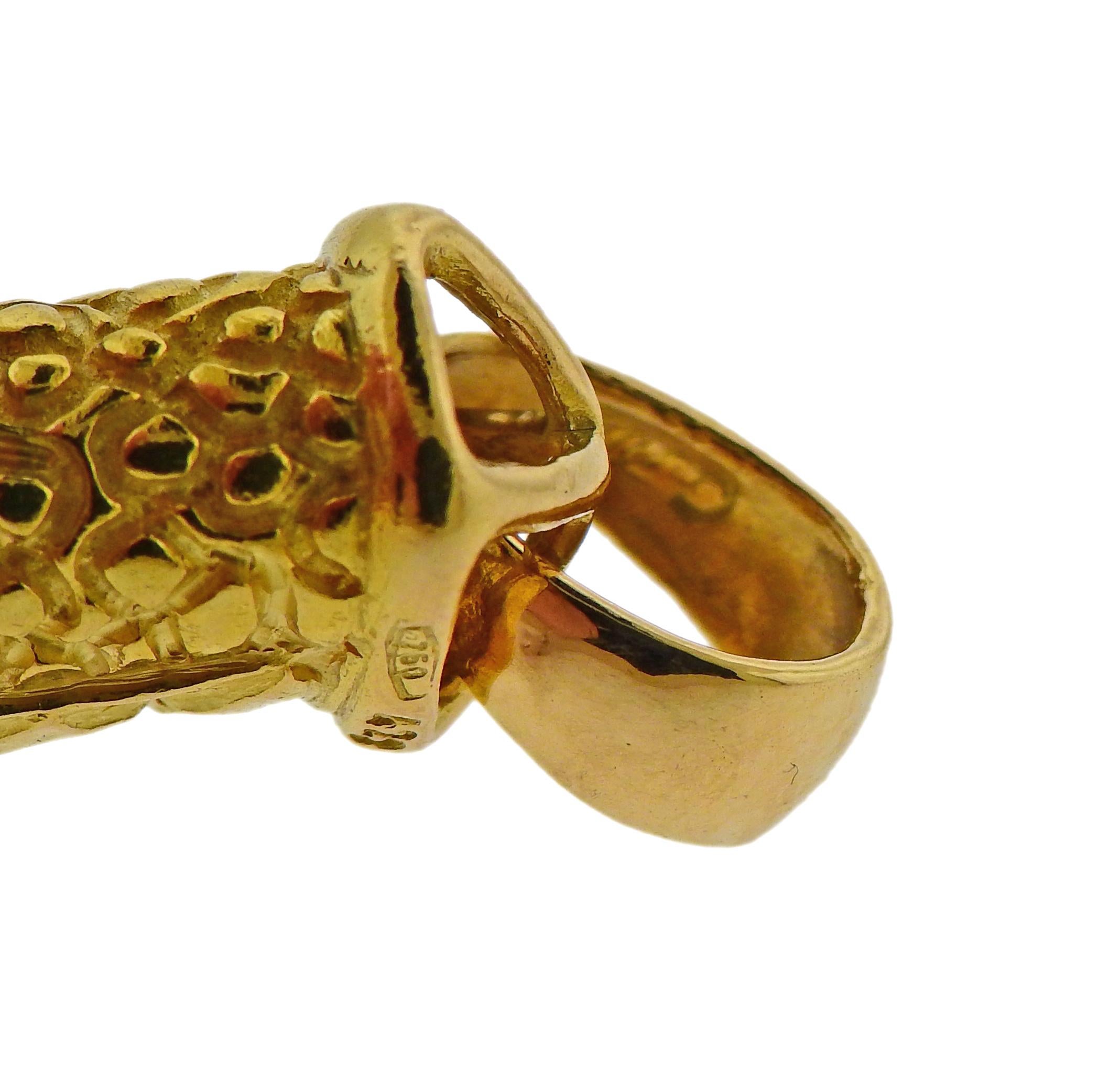 Women's or Men's Vintage Cartier Gold Claw Pendant
