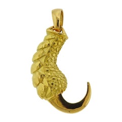 Vintage Cartier Gold Claw Pendant