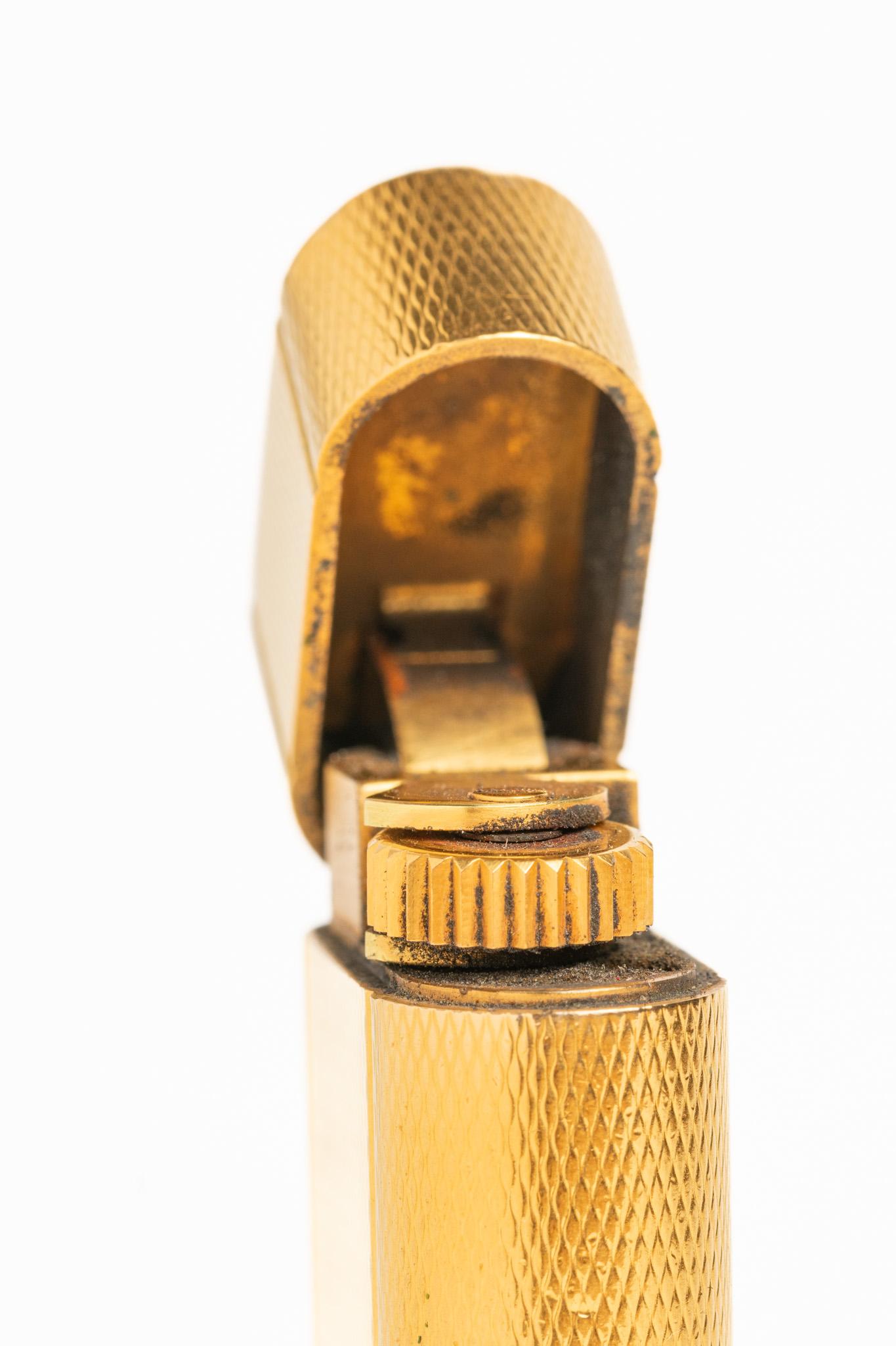 Vintage Cartier vergoldet Feuerzeug im Zustand „Gut“ in Portland, England