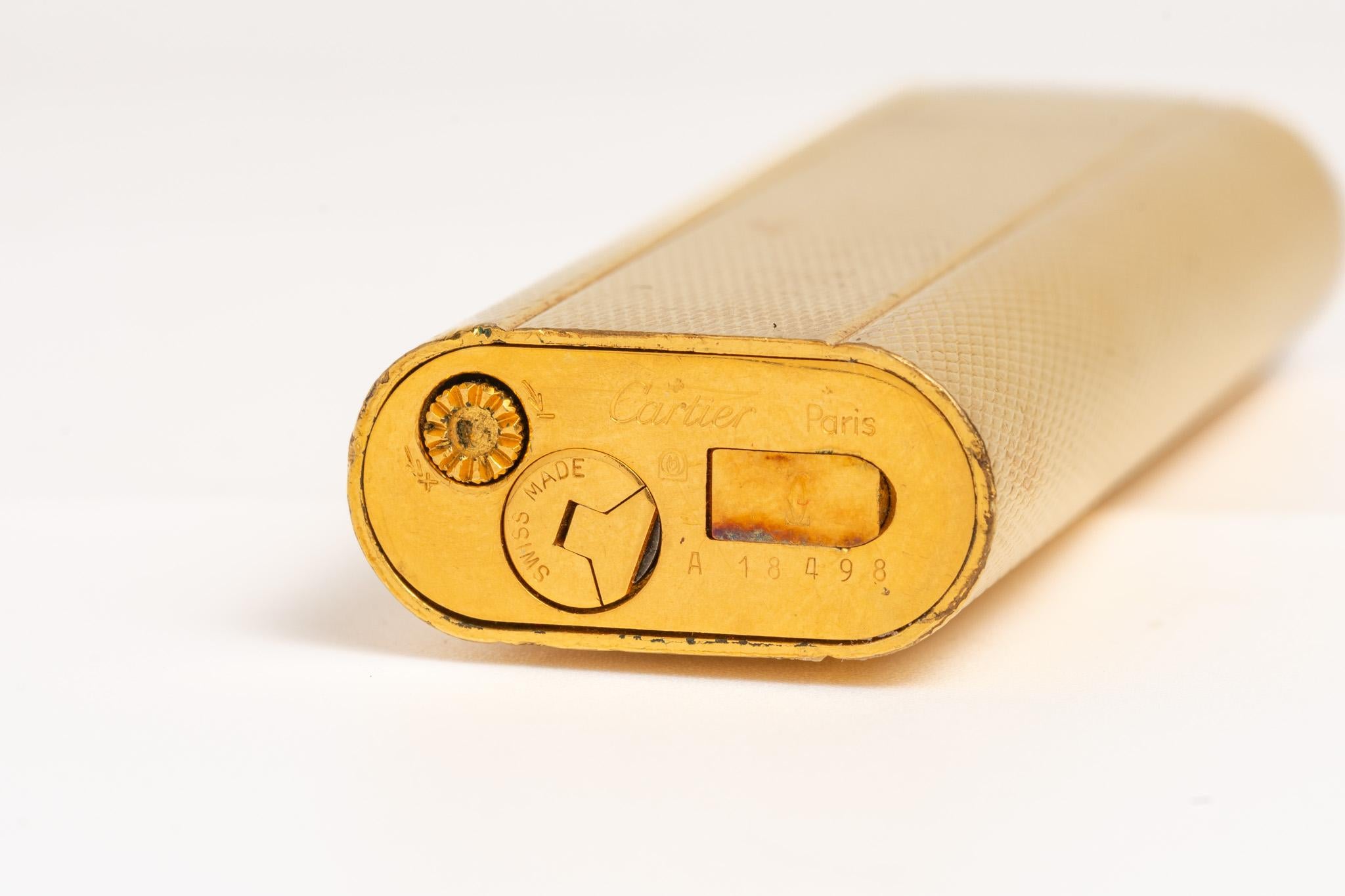 Vintage Cartier vergoldet Feuerzeug für Damen oder Herren