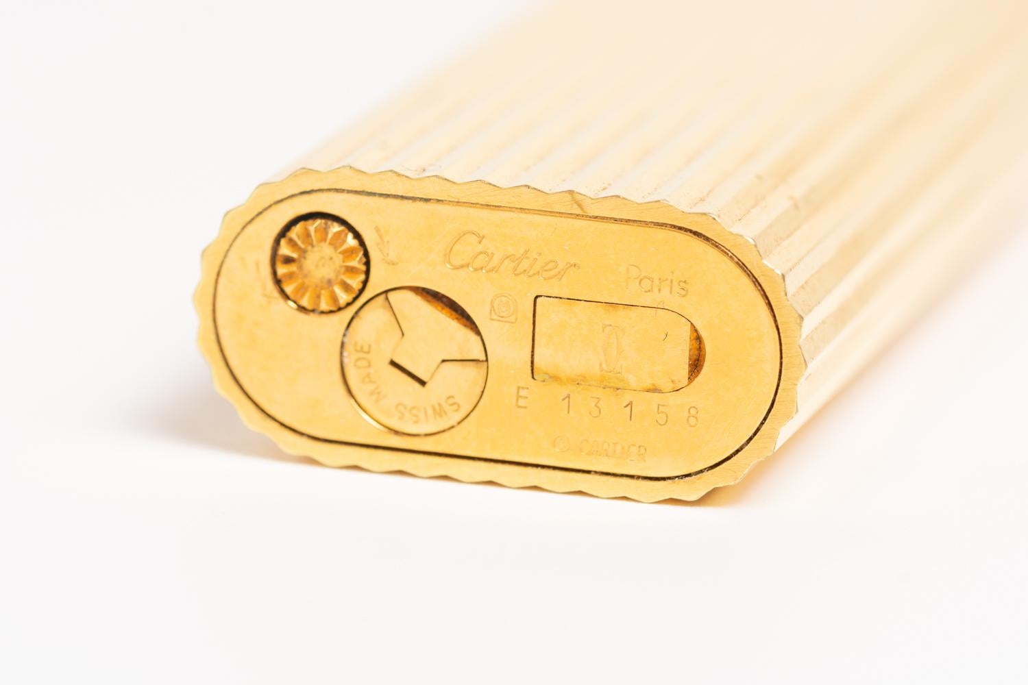 Vintage Cartier Gold Plated Lighter 4