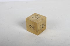 Vintage Cartier Gold-Plated Sterling Silver Backgammon Doubling Cube - Rare