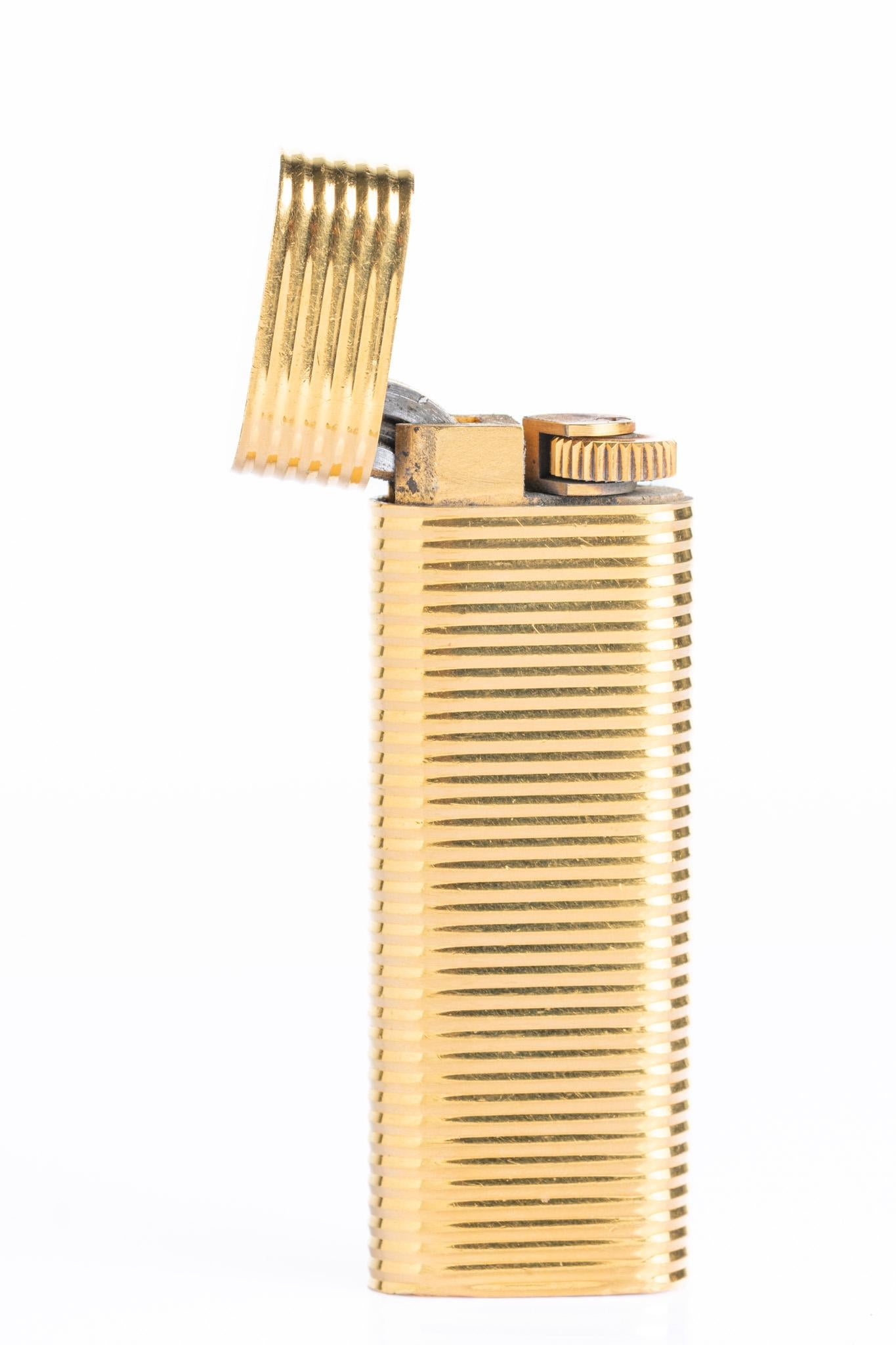 Women's or Men's Vintage Cartier Gordon Lighter With An Original Box and Papers For Sale