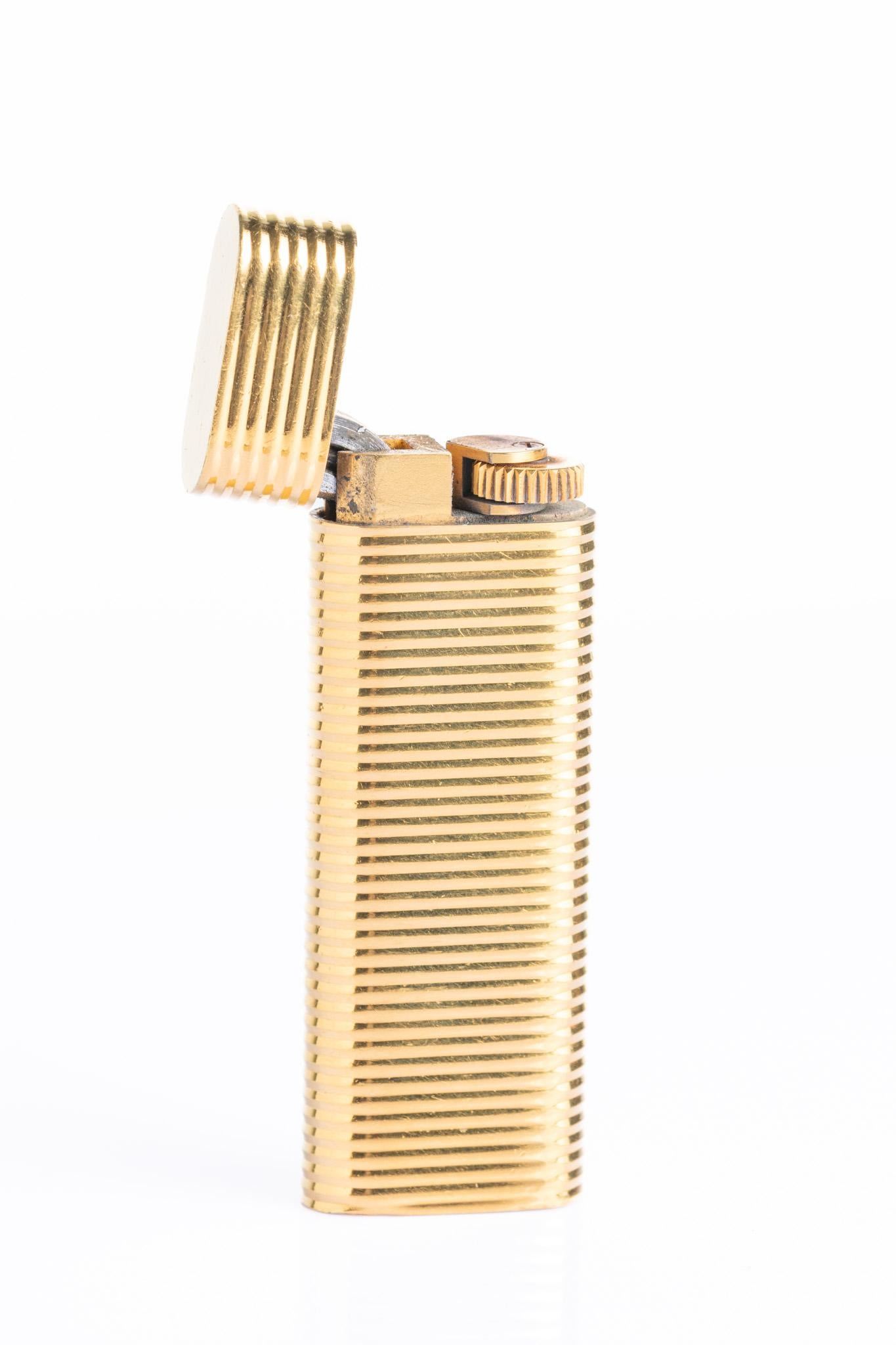Vintage Cartier Gordon Lighter With An Original Box and Papers For Sale 1