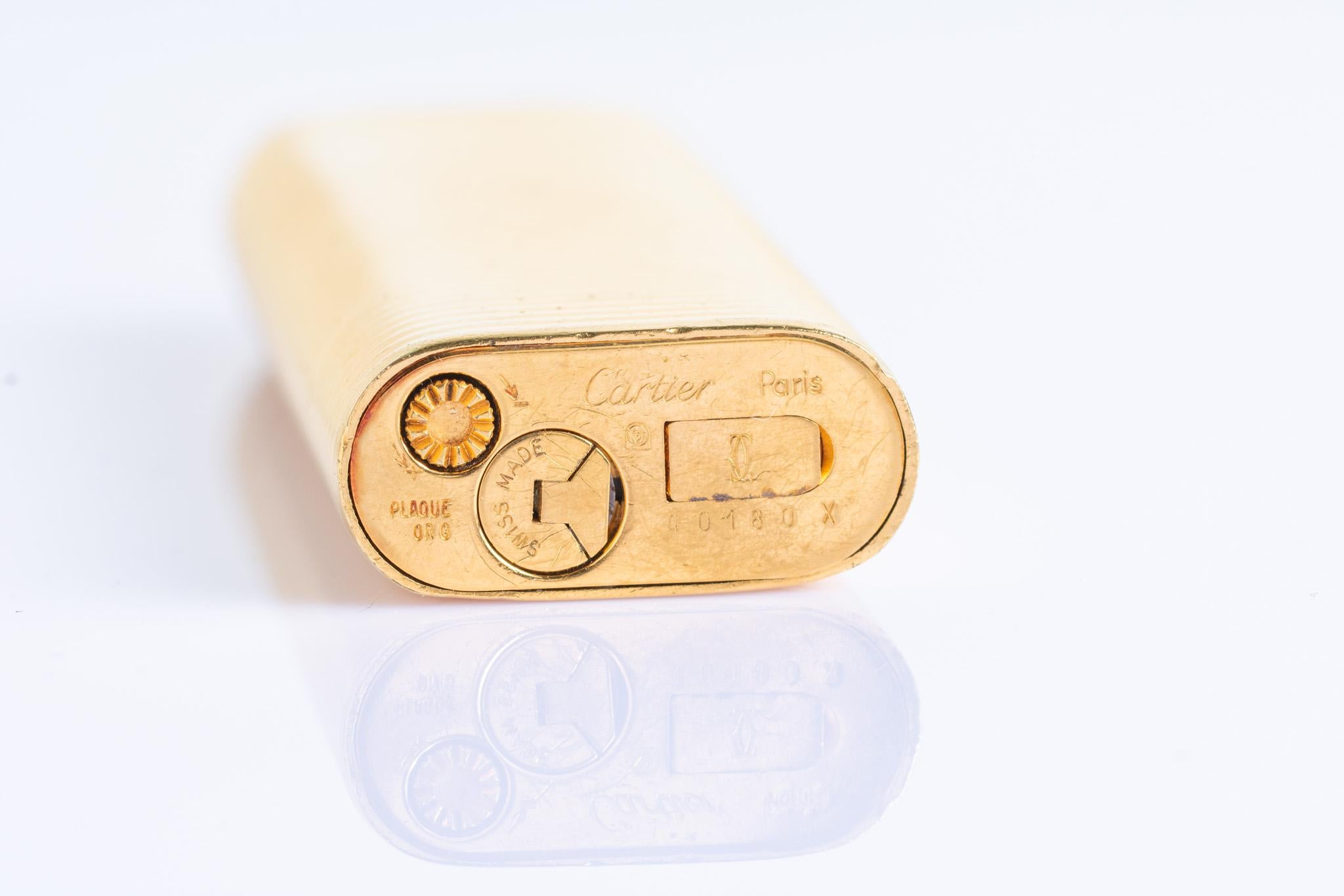 Vintage Cartier Gordon Lighter With An Original Box and Papers For Sale 5