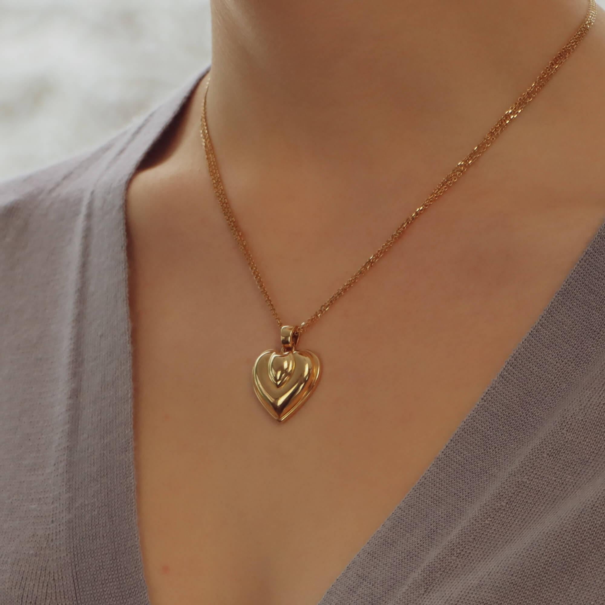 cartier heart necklace