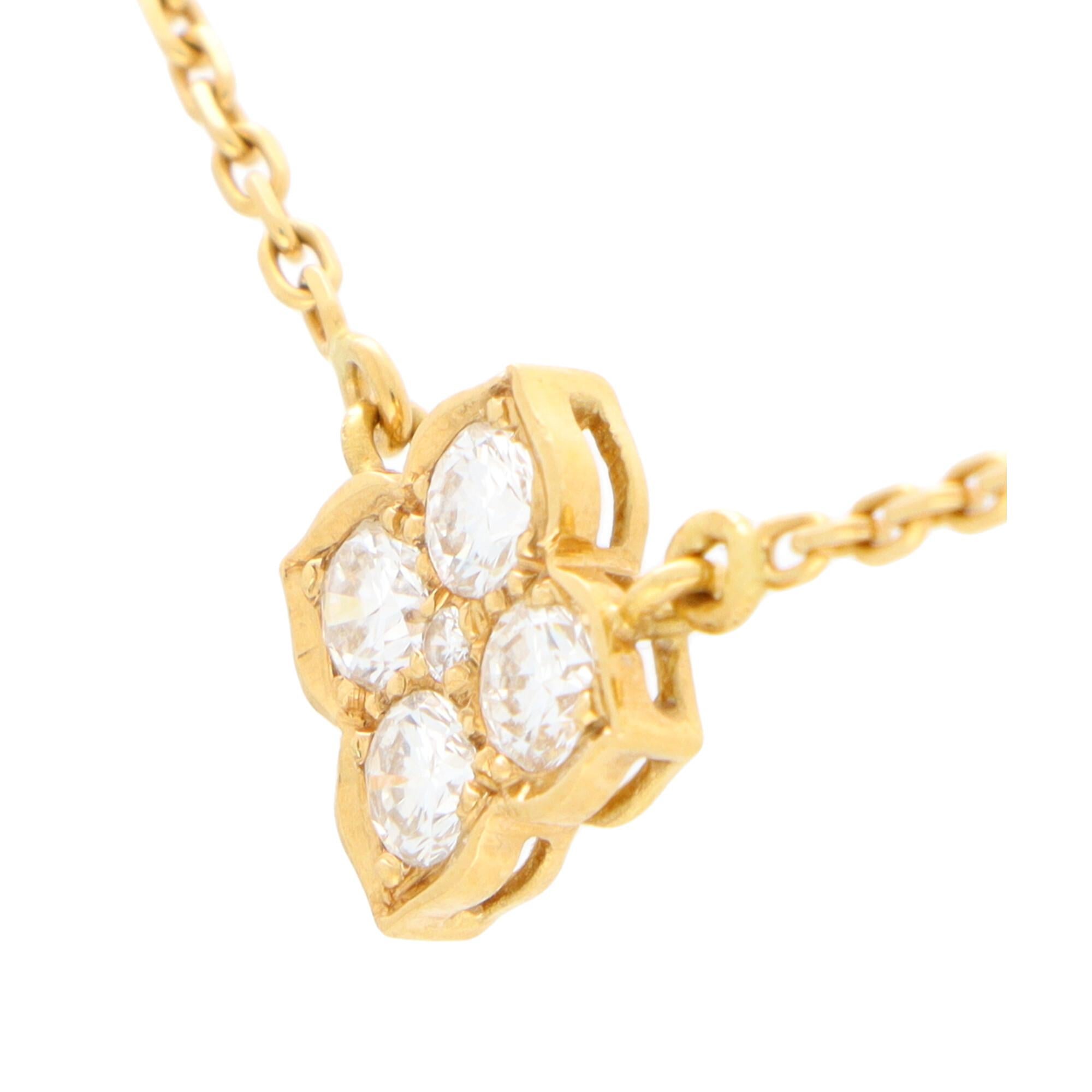 Vintage Cartier Hindu Diamant-Anhänger Halskette in 18k Gelbgold gesetzt im Zustand „Gut“ in London, GB