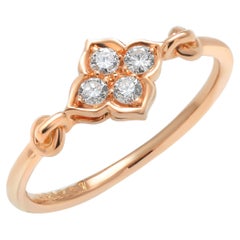 Achtzehn Karat Gelbgold Cartier Hindu-Ring mit Diamanten