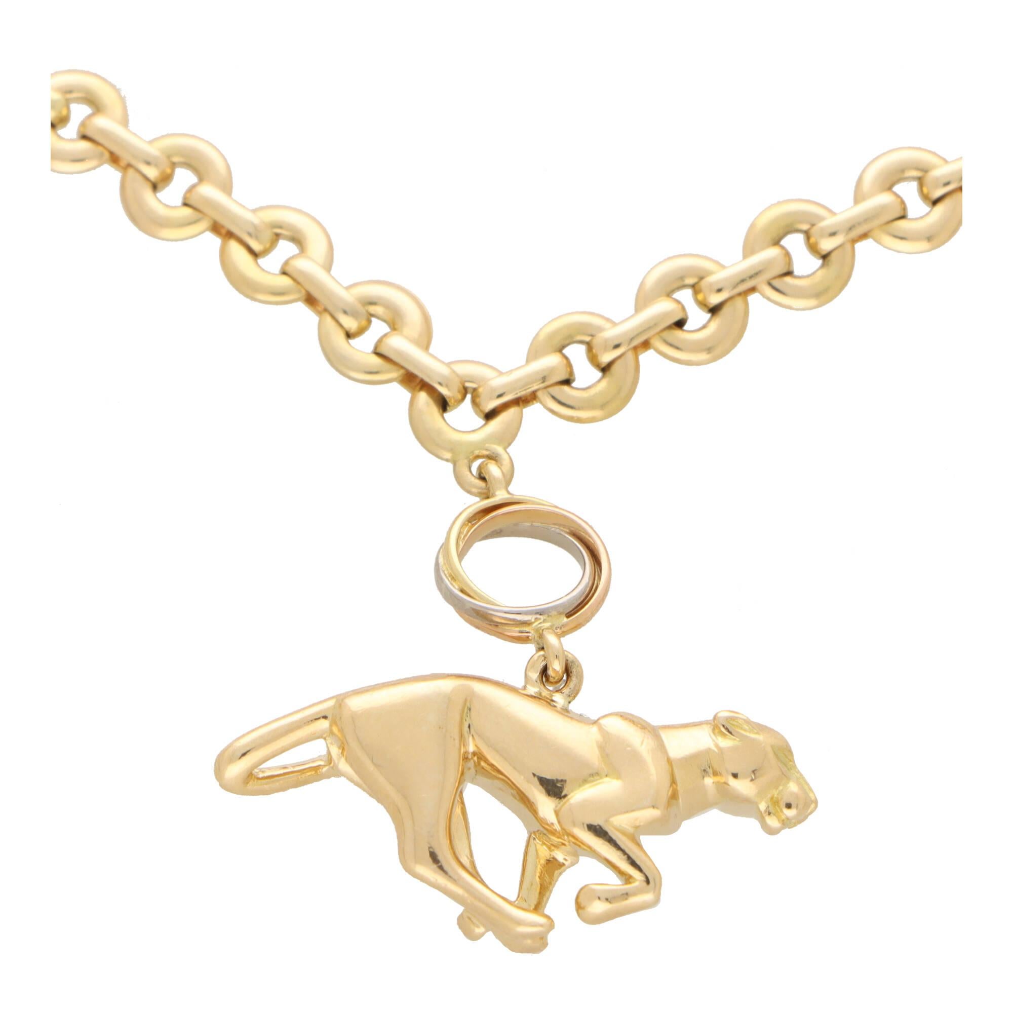 Vintage Cartier Horse, Elephant and Panther Charm Bracelet In Excellent Condition For Sale In London, GB