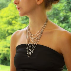 Vintage Cartier 'Inde Mysterieuse' Diamond Necklace Set in Platinum