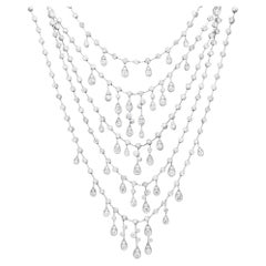 Cartier 'Inde Mysterieuse' Diamant-Halskette in Platin gefasst
