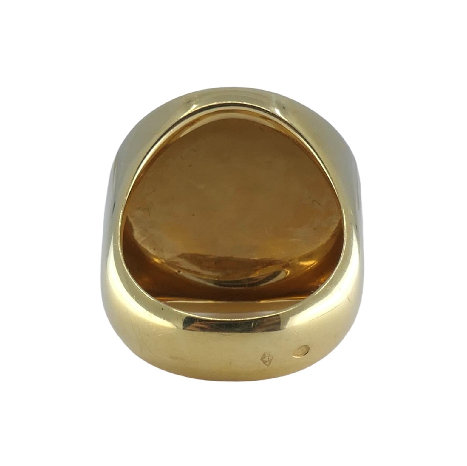 Women's or Men's Vintage Cartier Jeton Sauvage 18k Gold Ring