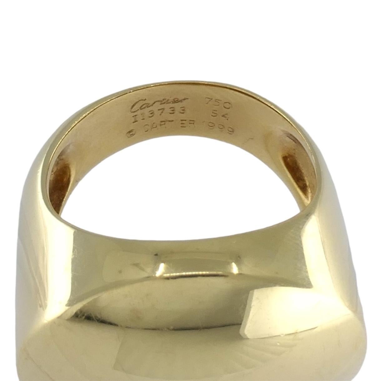Vintage Cartier Jeton Sauvage 18k Gold Ring 1