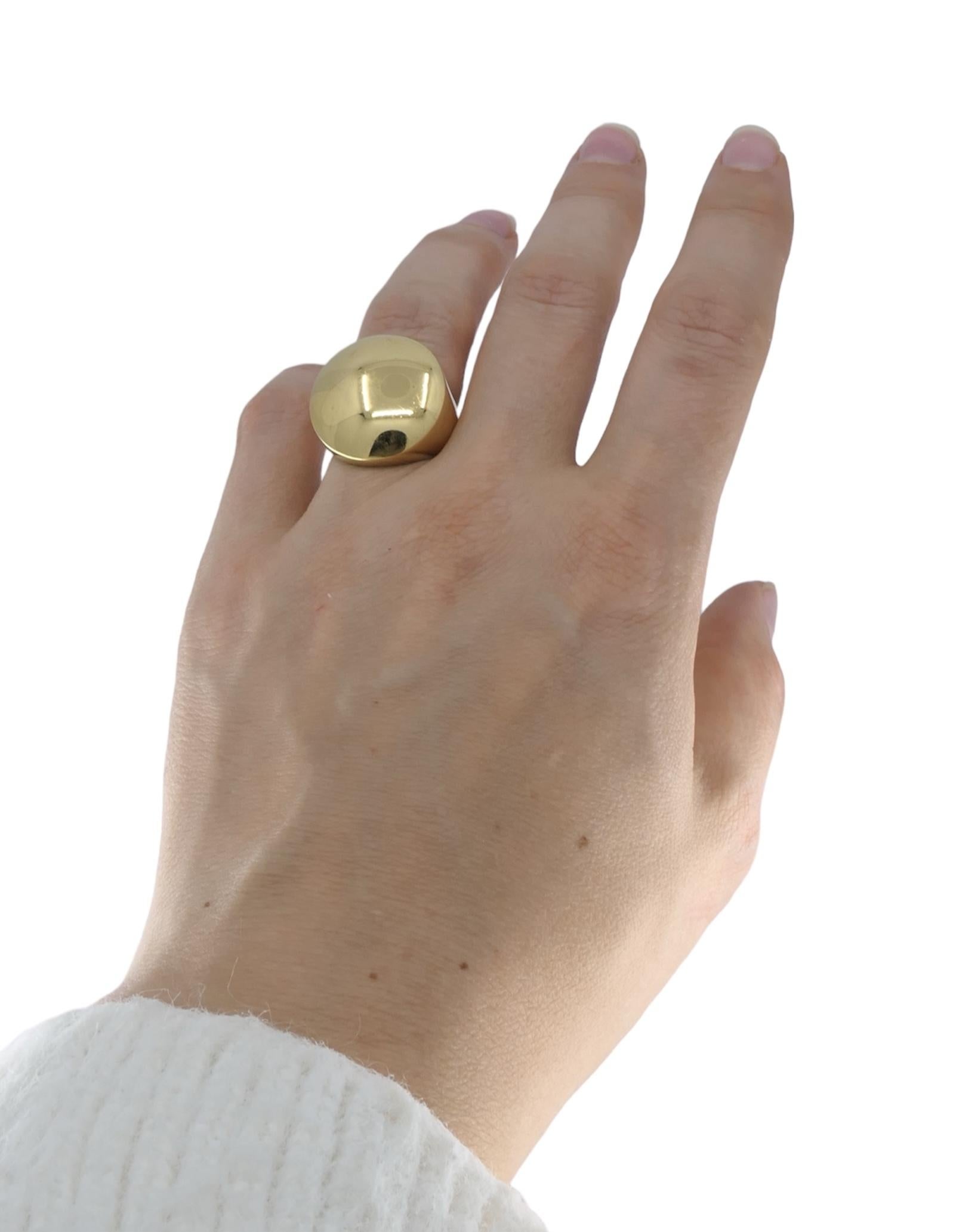 Vintage Cartier Jeton Sauvage 18k Gold Ring 2