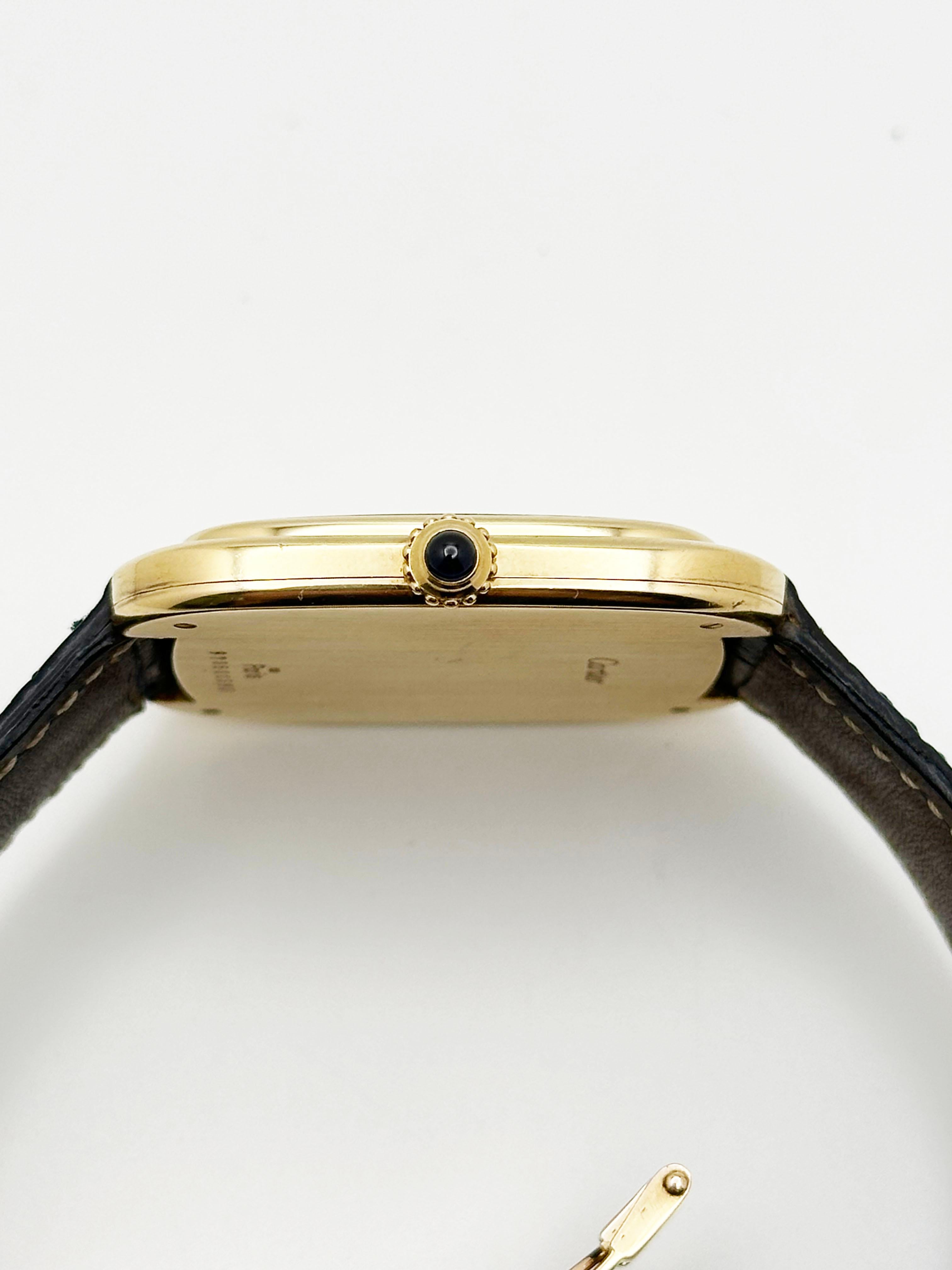 Vintage Cartier Jumbo Gondole 97050 PARIS STAMPED 18K Gelbgold Box Booklet im Angebot 5
