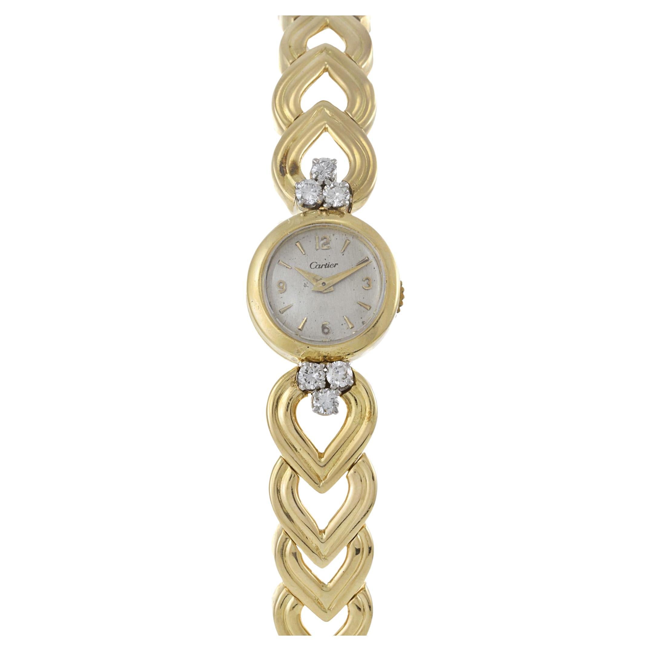 Vintage Cartier Ladies’ Diamond Cocktail Watch 18K Yellow Gold