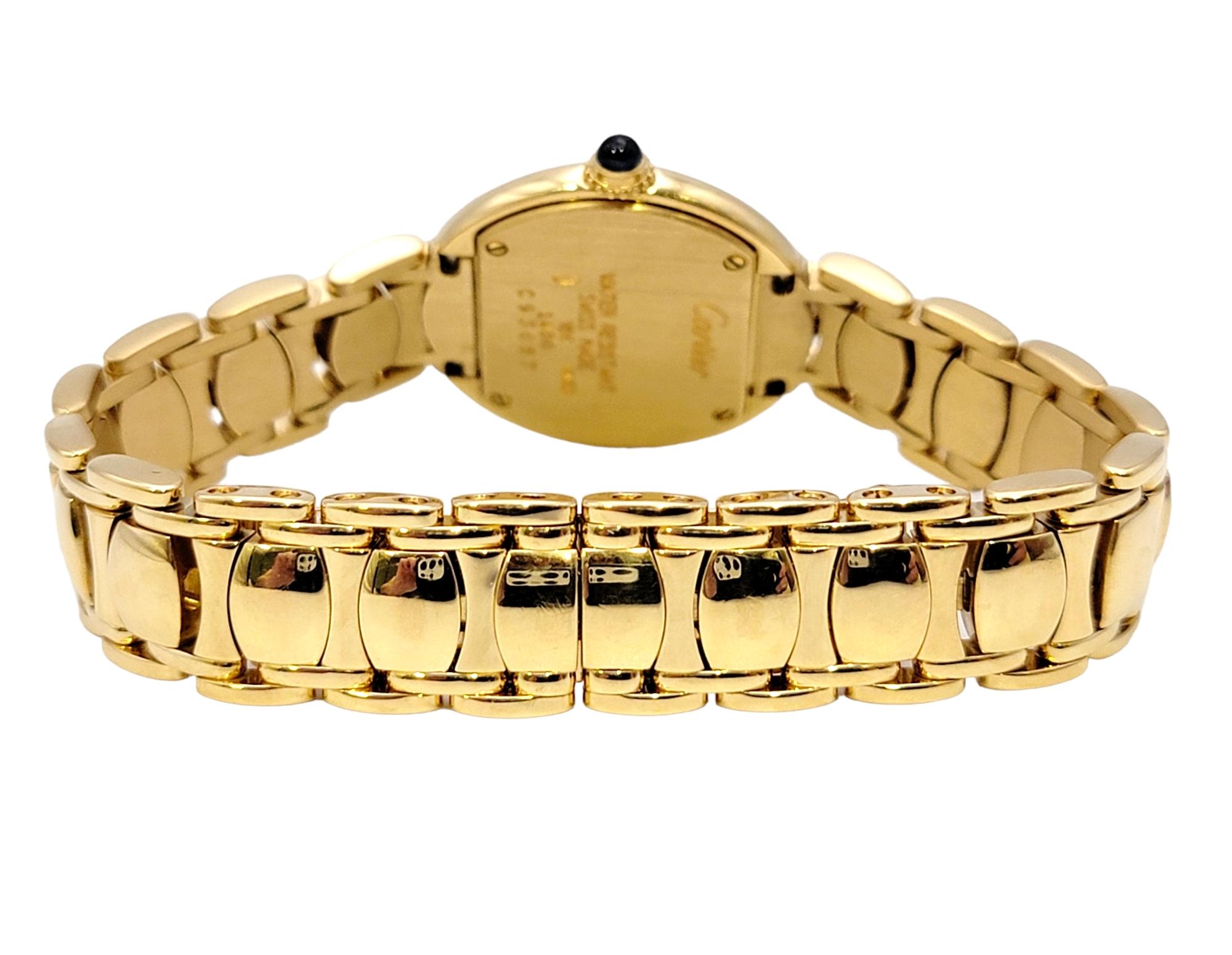 Women's Vintage Cartier Ladies Ellipse Wristwatch in 18 Karat Yellow Gold For Sale