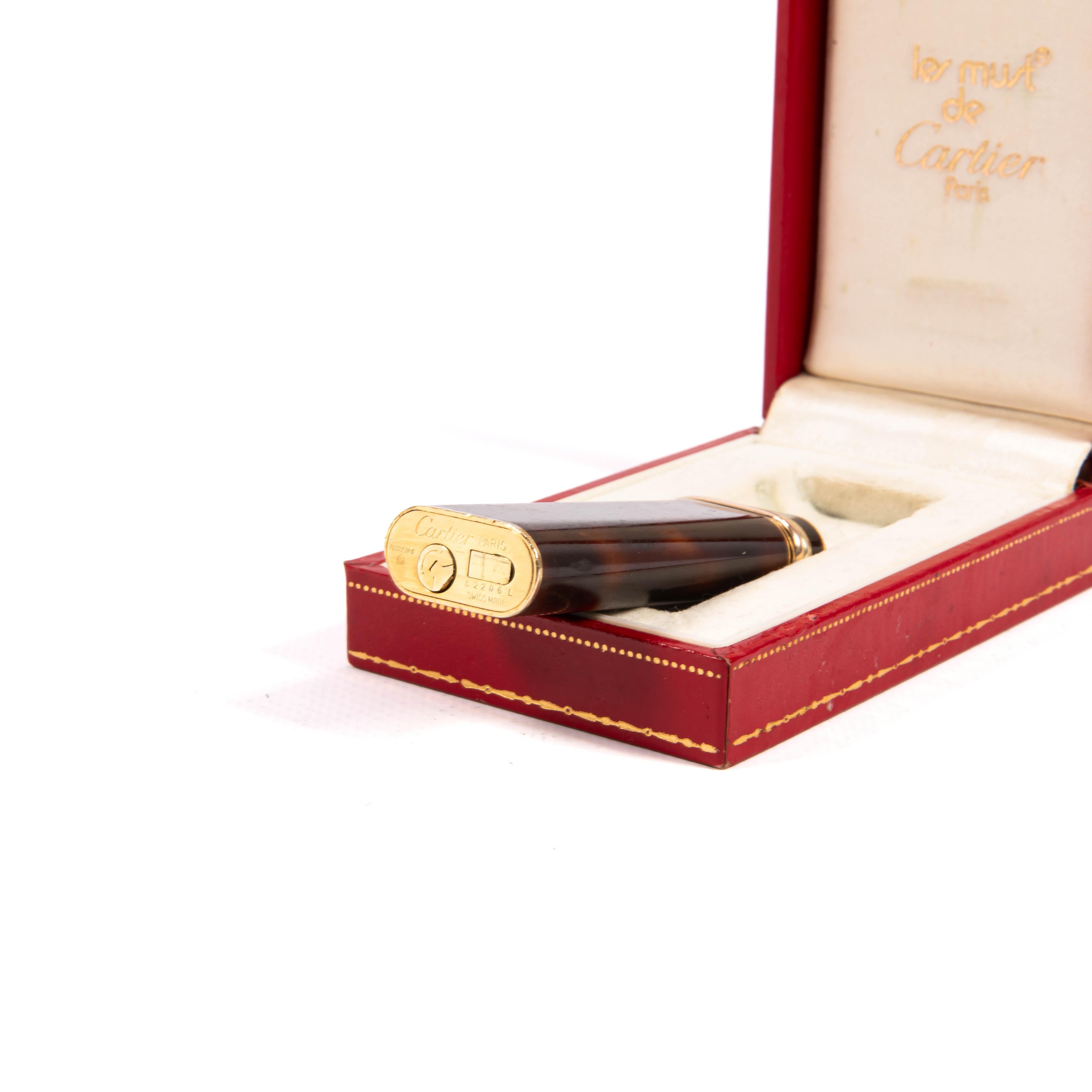 Vintage CARTIER Laque de Chine Trinity Lighter Complete In Box 1970s 5