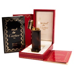 Vintage Cartier Laque de Chine Trinity Accendino Completo In Scatola Anni '70