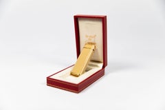 Vintage Cartier Les Must lighter Creme Lacquer Placcato Oro Completo In Scatola