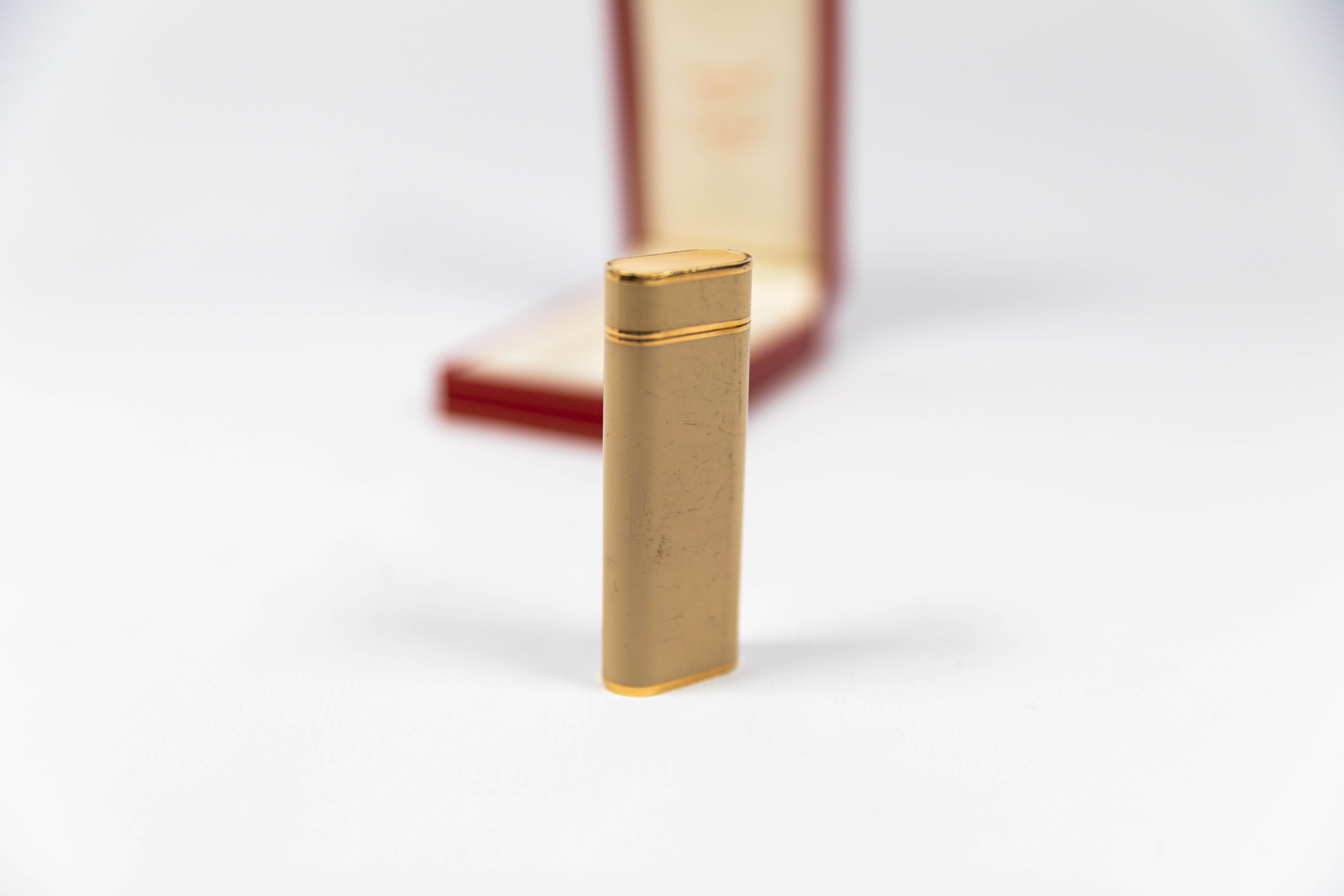 briquet cartier or massif prix