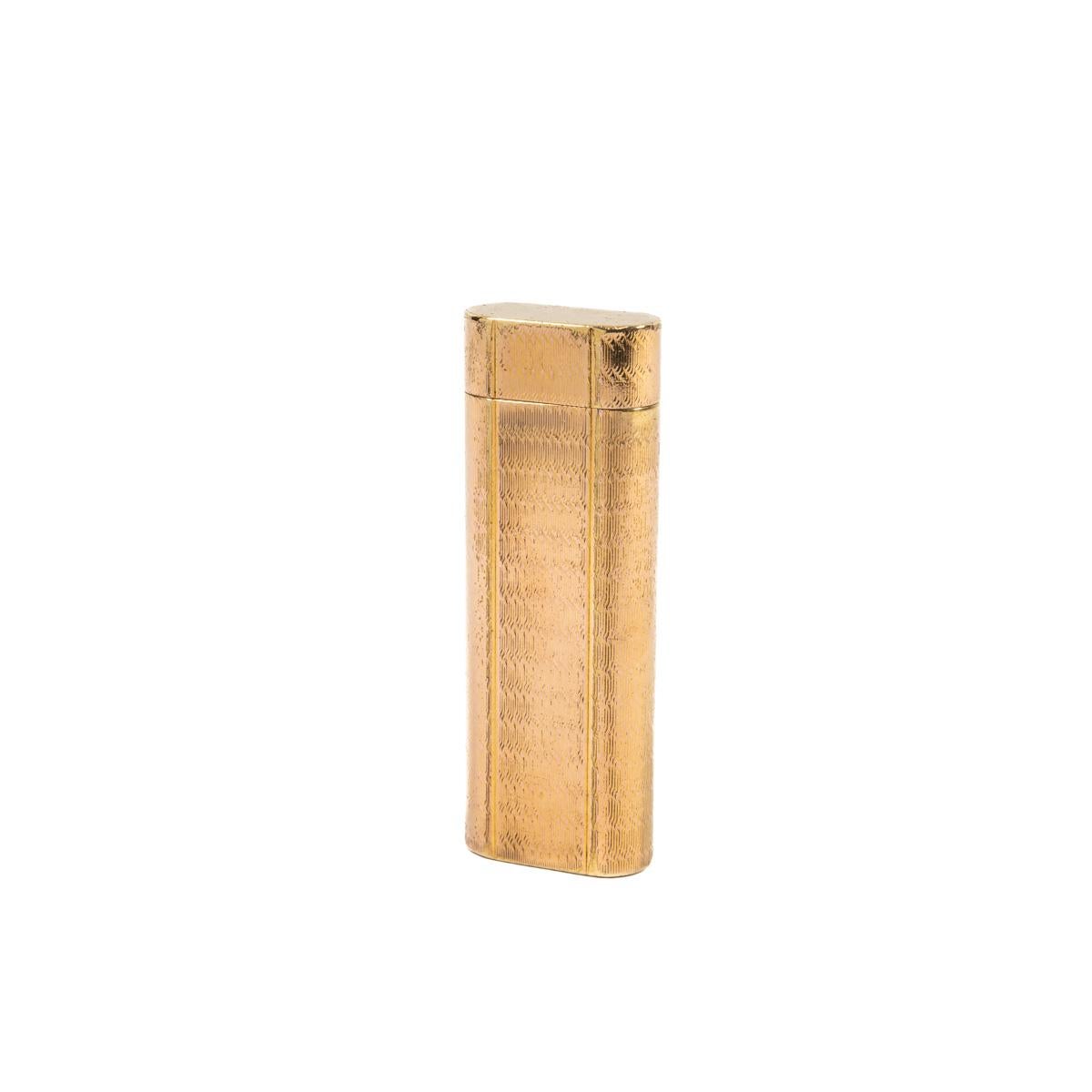 Women's or Men's Vintage Cartier Les Must lighter Gold Plated 1970s