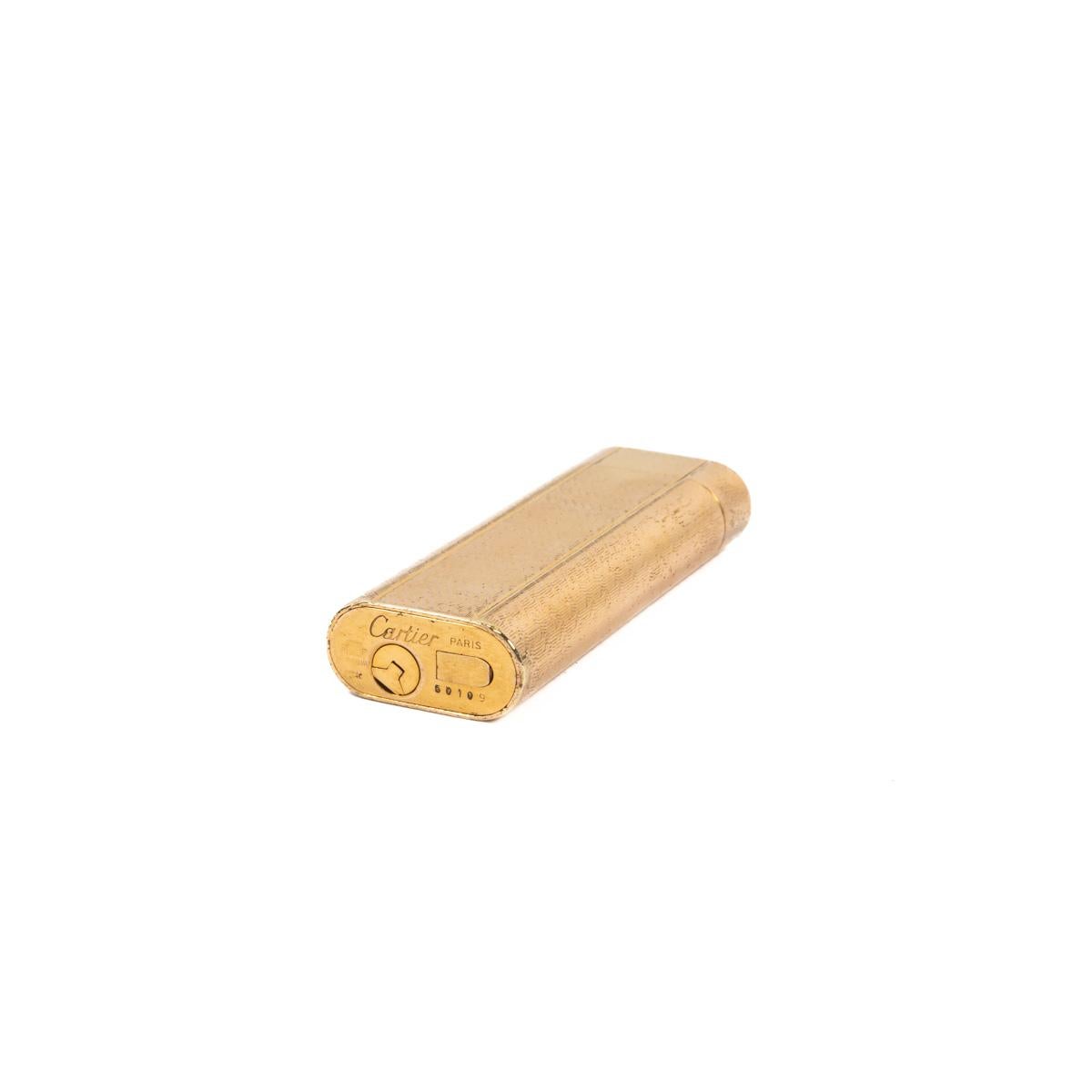 Vintage Cartier Les Must lighter Gold Plated 1970s 5