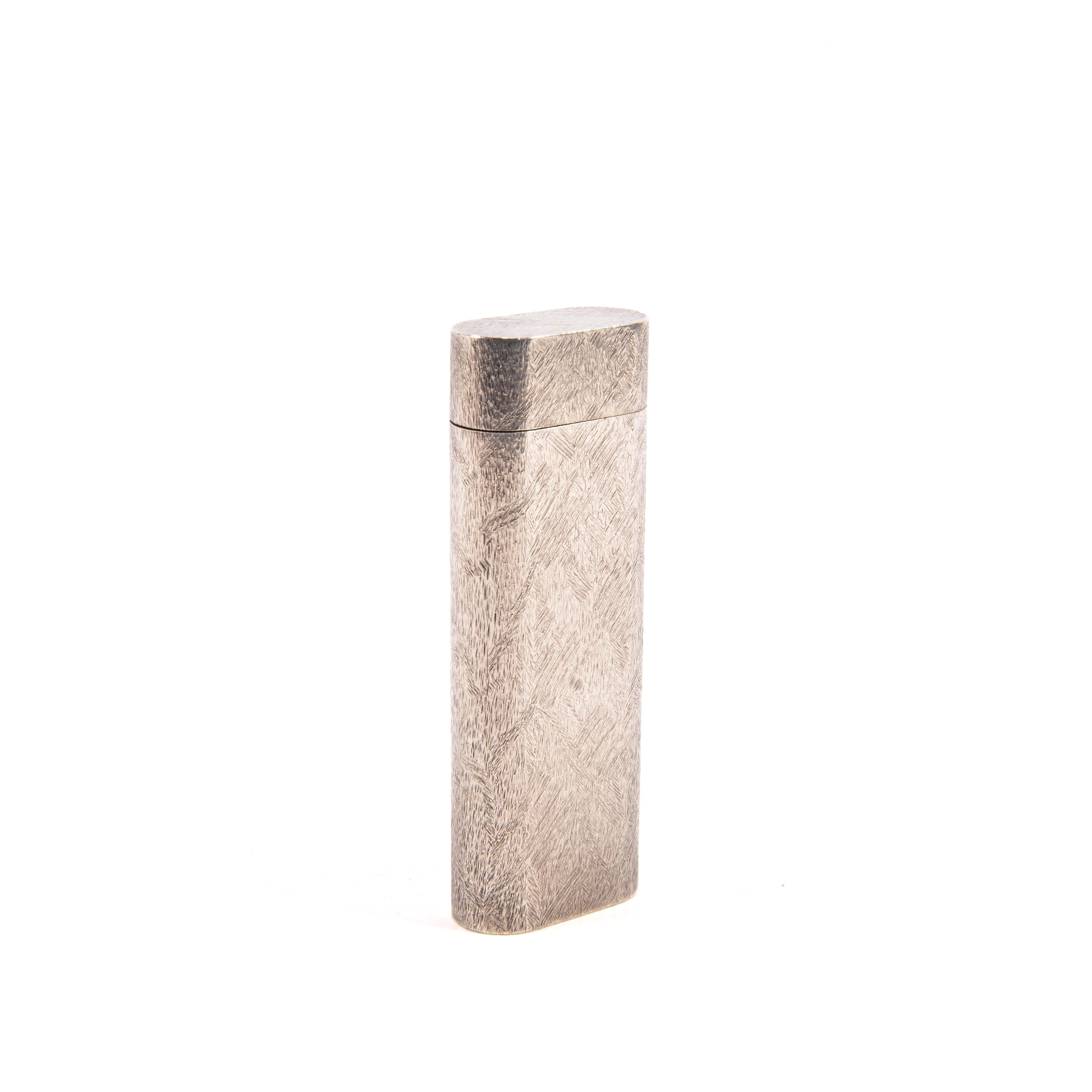 Vintage CARTIER Les Must Lighter Silver Plated Florentine 1970s 1