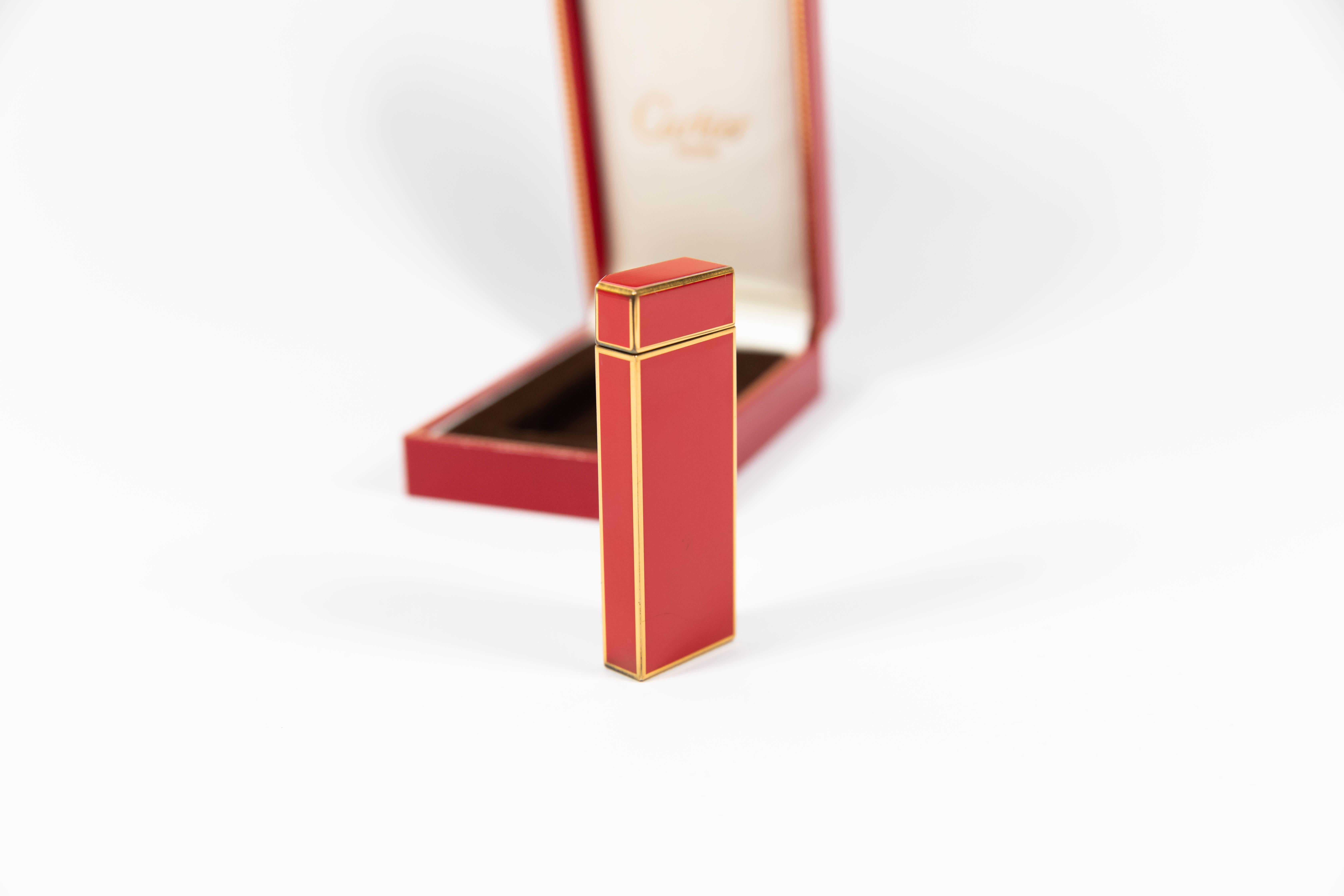 red and gold lighter