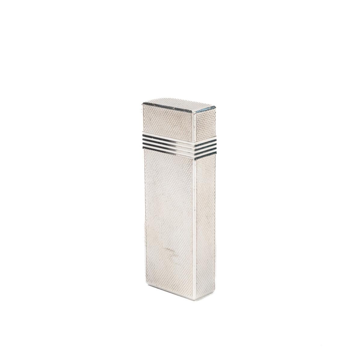 Women's or Men's Vintage Cartier Les Must Pentagon lighter Silver Plated