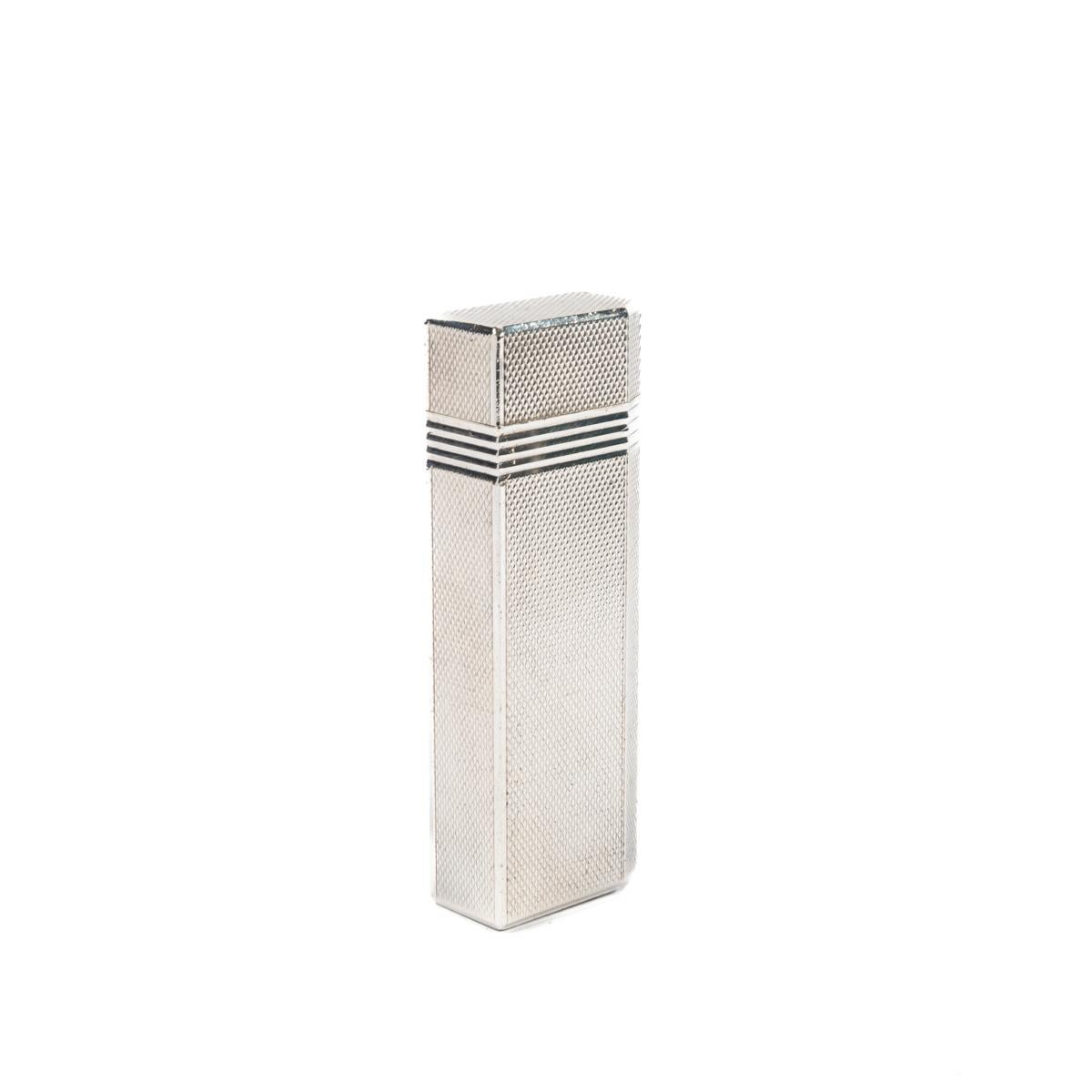 Vintage Cartier Les Must Pentagon lighter Silver Plated 1