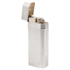 Vintage Cartier Les Must Pentagon lighter Silver Plated