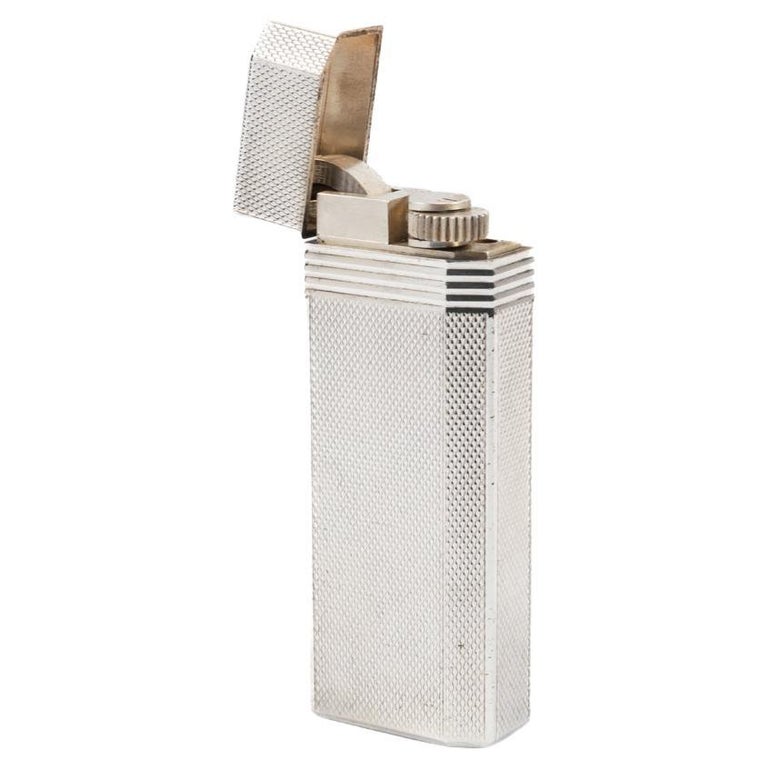 Vintage Cartier Les Must Pentagon Feuerzeug Versilbert bei 1stDibs