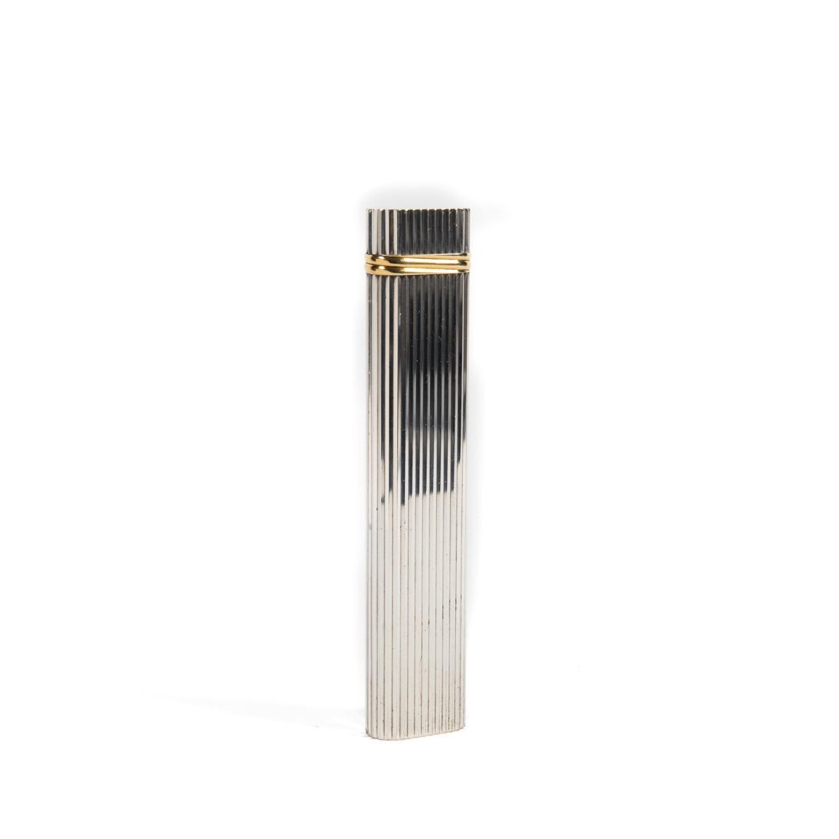CARTIER Les Must Table Lighter Silver Plated 1997 Unisexe en vente