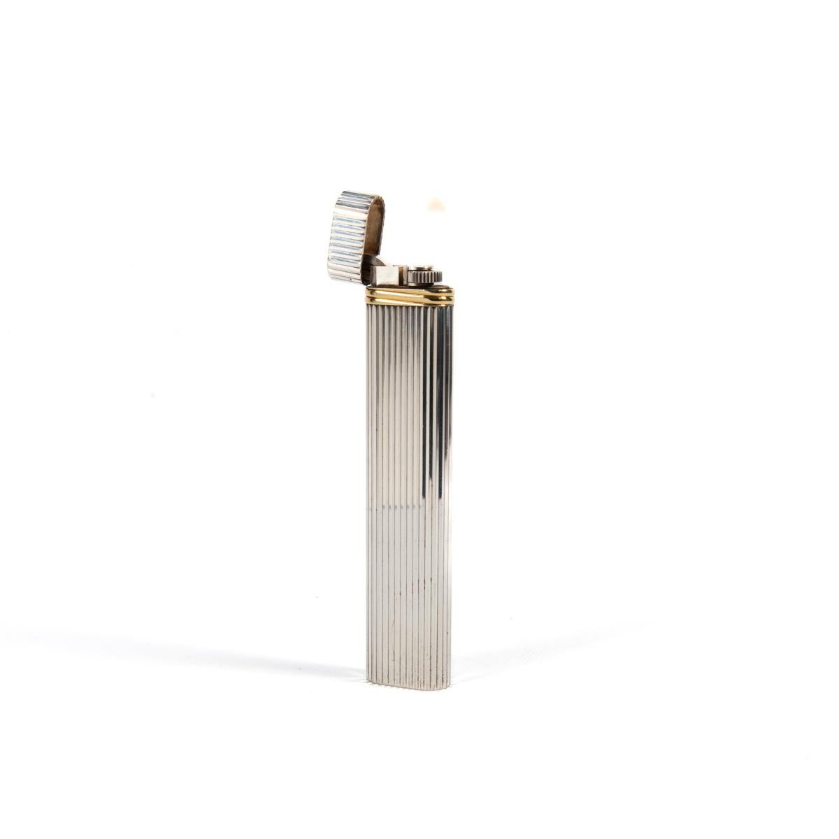 CARTIER Les Must Table Lighter Silver Plated 1997 en vente 1