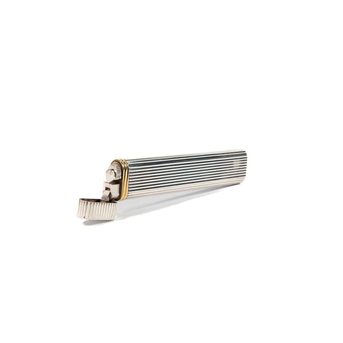 CARTIER Les Must Table Lighter Silver Plated 1997 en vente 3