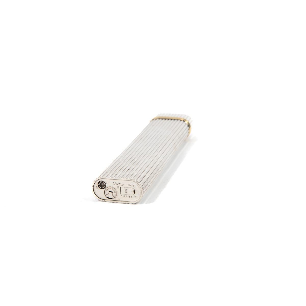 CARTIER Les Must Table Lighter Silver Plated 1997 en vente 4