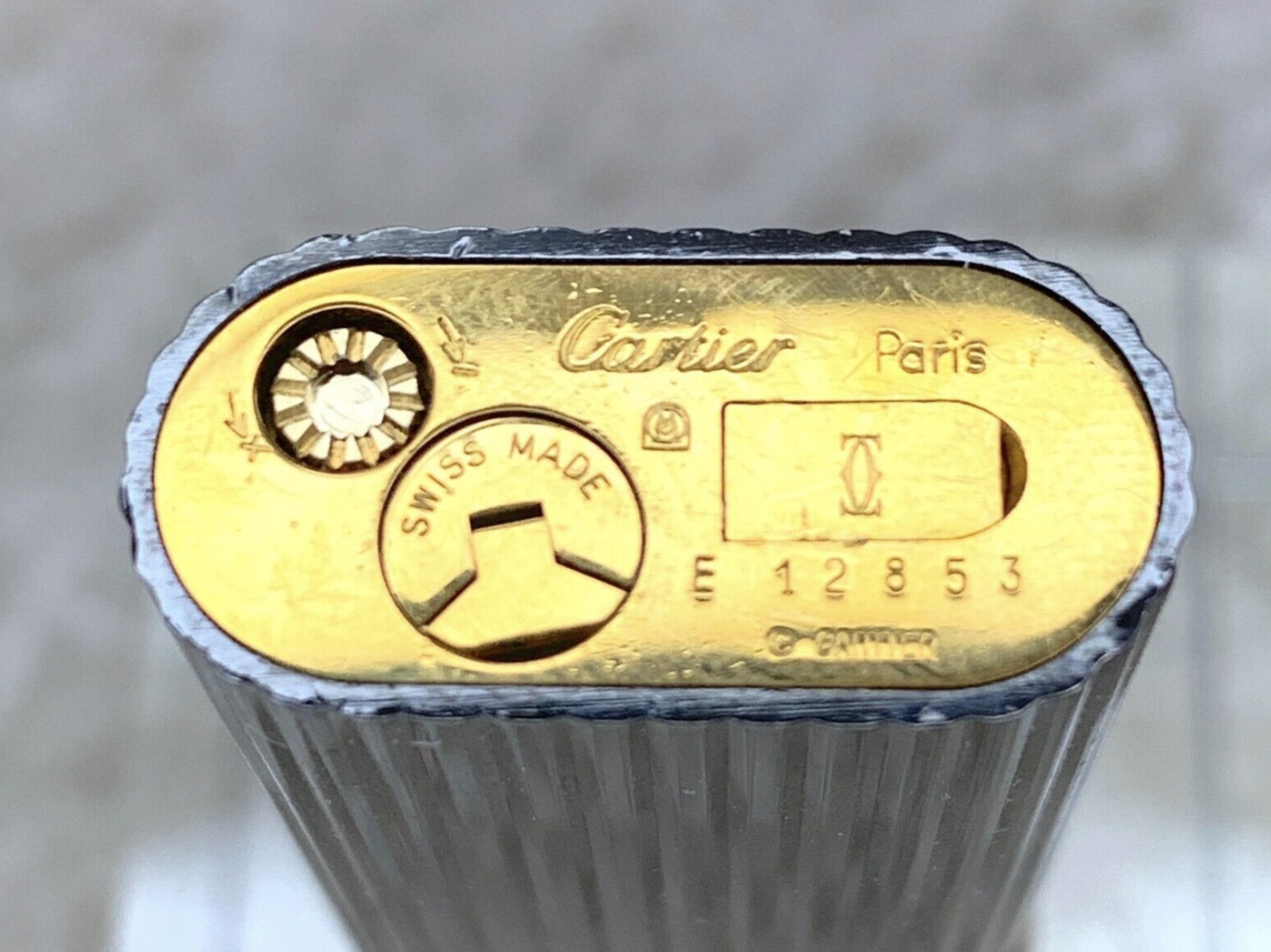 Cartier-Leuchte „Trinity“, seltenes Modell aus Gold und Rotguss 4
