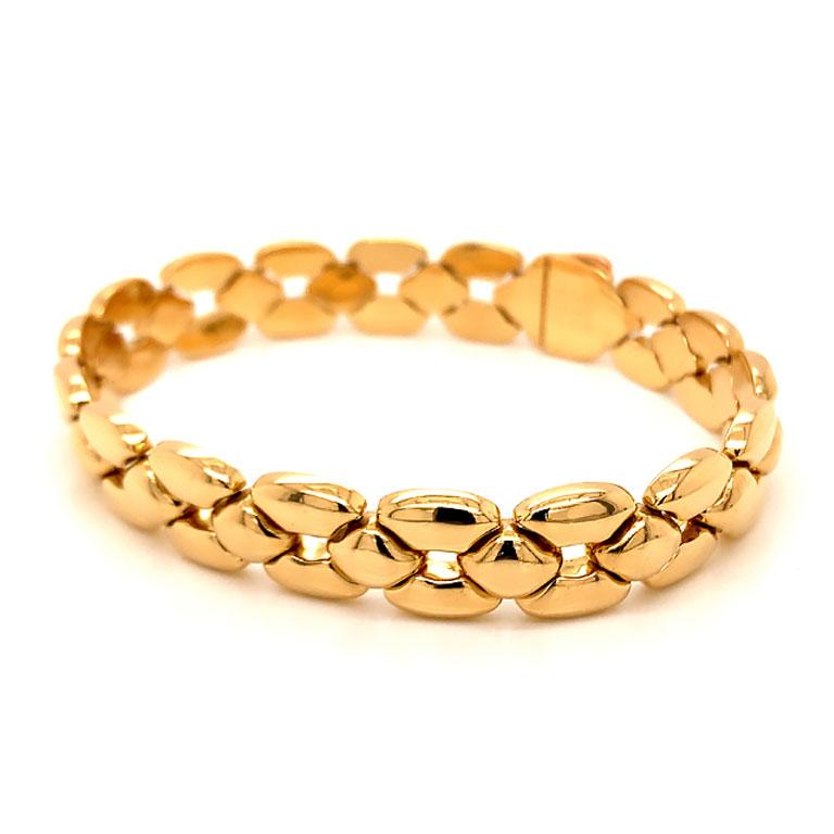 Vintage Cartier Gliederarmband 18K Gelbgold:: Unisex (Moderne)
