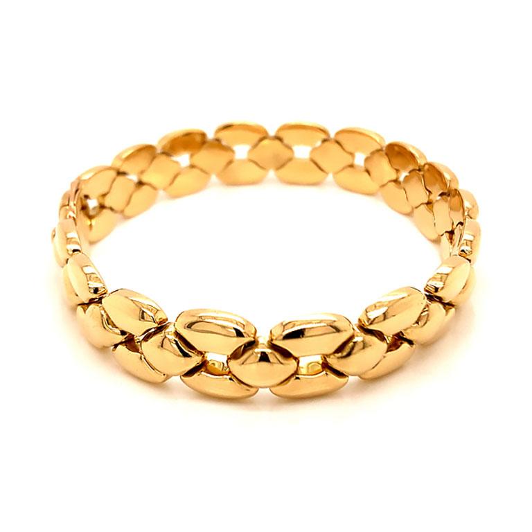 vintage cartier gold link bracelet