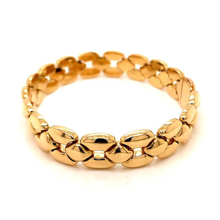 Vintage Cartier Gliederarmband 18K Gelbgold:: Unisex 2