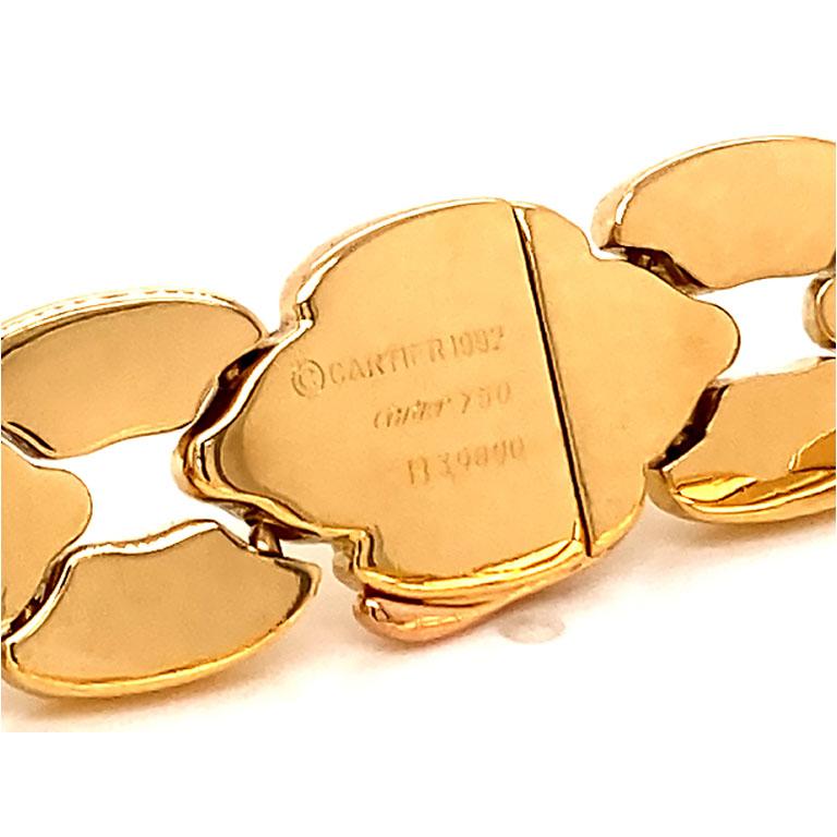 Vintage Cartier Gliederarmband 18K Gelbgold:: Unisex 3