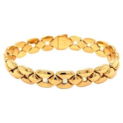 Vintage Cartier Link Bracelet 18K Yellow Gold, Unisex