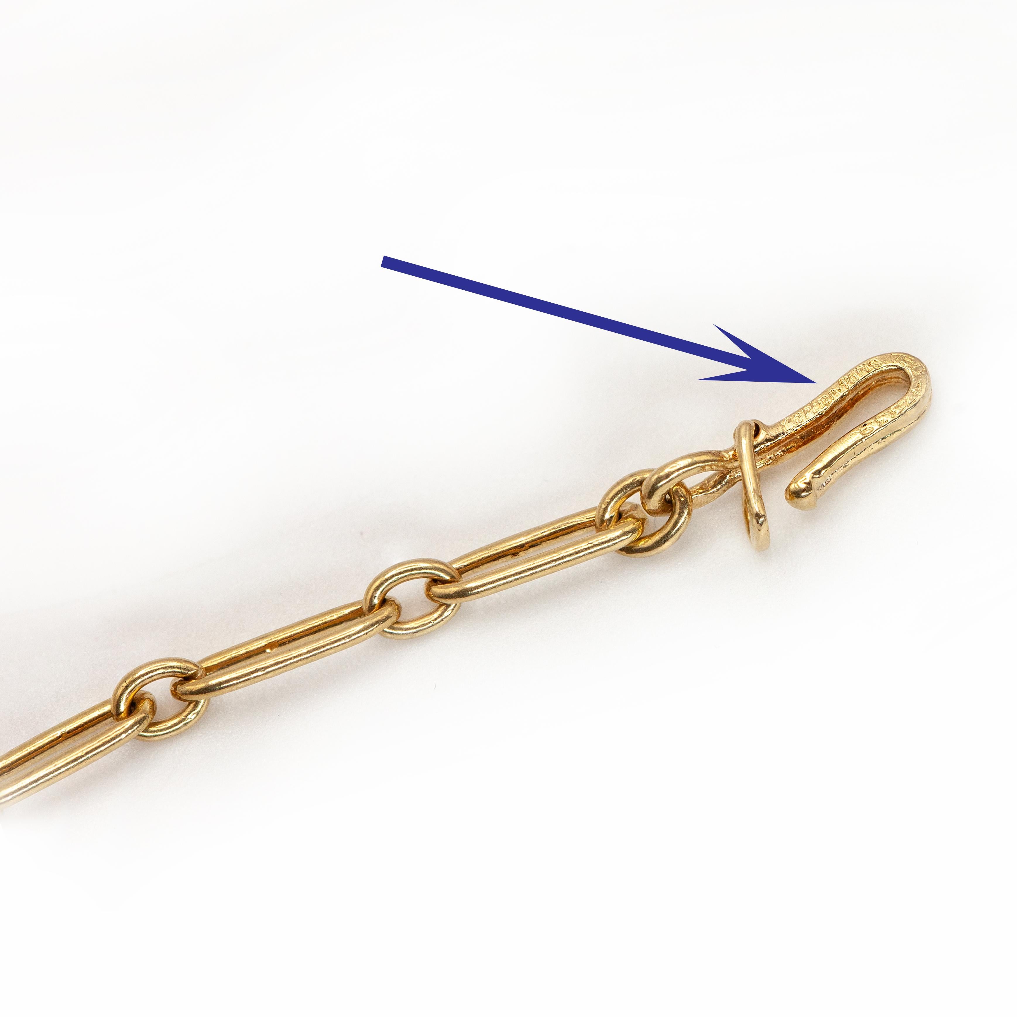 Vintage Cartier Link Chain Long Necklace c. 1970s For Sale 10