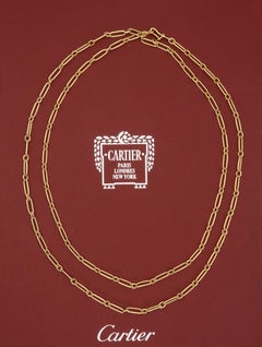 Vintage Cartier Link Chain Long Necklace c. 1970s