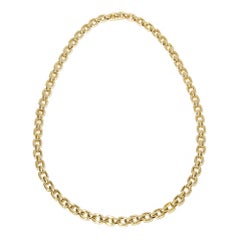 Vintage Cartier Link Necklace 18 Karat Yellow Gold