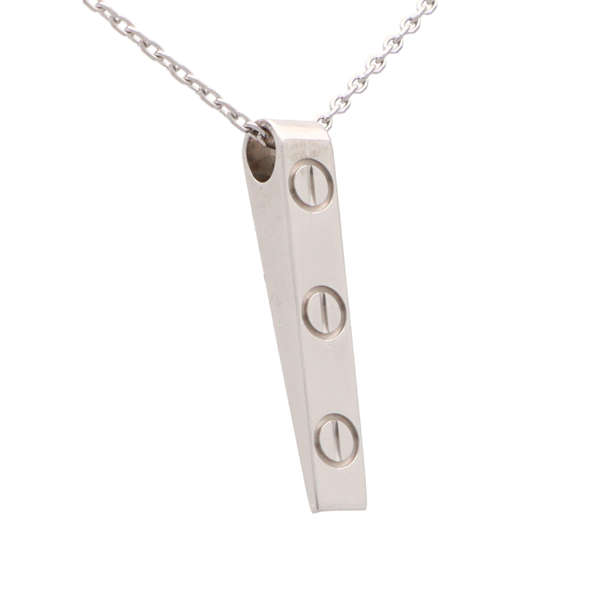 cartier bar necklace